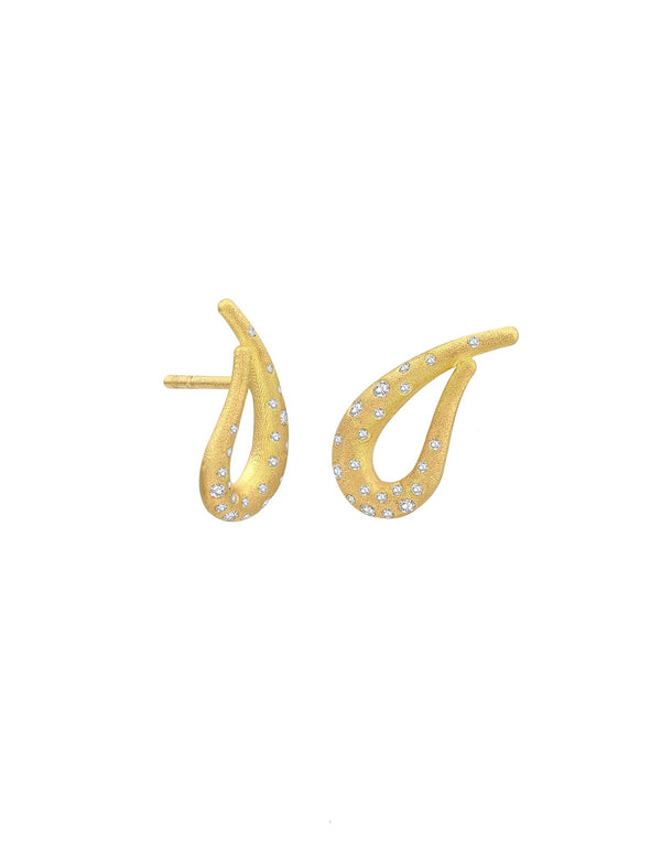 Ava Earrings 18K Gold & Diamonds